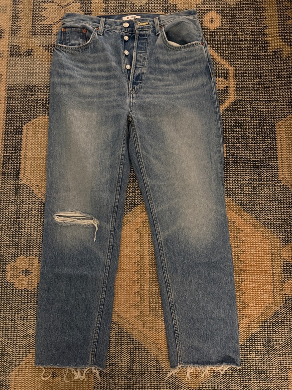 Re/Done 705S Ultra High Rise Stove Pipe Jeans